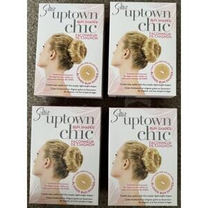 4 pack of Sultra Uptown Chic Blonde Bun Shapers NEW In Package